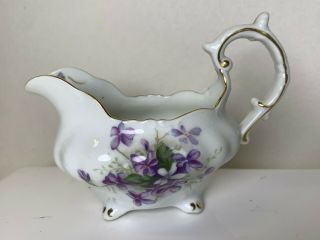 Creamer Rossetti Spring Violets Fine China Occupied Japan