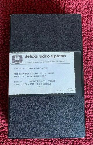 The Simpsons Shorts from Tracy Ullman Show VHS tape from Source Master 2