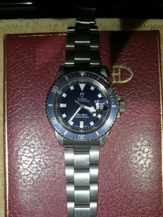 Tudor Submariner Snowflake Blue 7021/a 1970 Vg With Box&papers