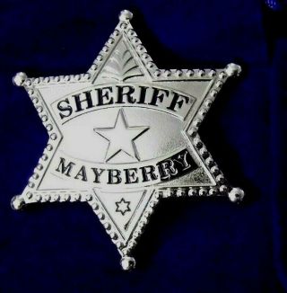 Keychain,  Andy Griffith Show Sheriff Mayberry Badge Prop Tv Show Don Knotts