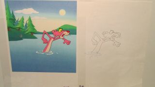The Pink Panther Production Cel Animation Art Cel Friz Freleng 1