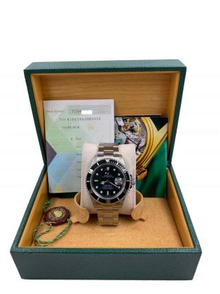 Rolex Submariner Date 16610 Black Dial Stainless Steel Box Papers 2005 3