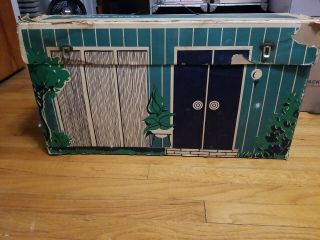 Vintage Barbie Dream House Fold - Out Playset Mattel 1962 with Furniture 2