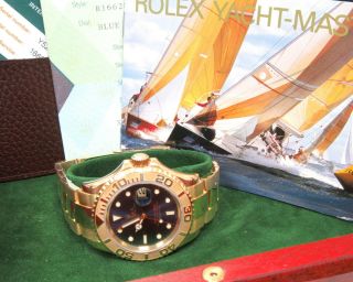 ROLEX Yacht - Master 18K Gold 16628 - Box,  Papers - Rolex Serviced 6/2020 - 7.  25 