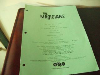 The Magicians - Tv Series - Green Draft Revision Script Pages - Ep - " All That Josh "