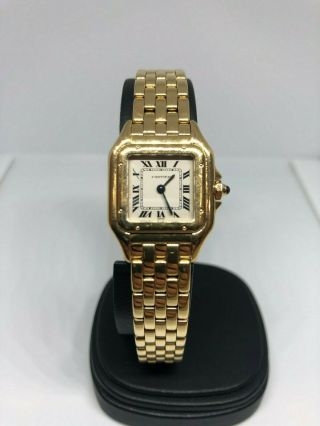 Cartier 18k Yellow Gold Panthere Small Watch