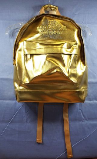Bohemian Rhapsody Queen Movie 2018 Promo Embroidered Gold Backpack Promotional