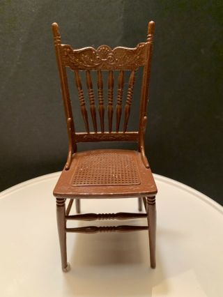 Dollhouse Miniature Chair Made From Chrysnbon Kit.  Plastic But Realistic