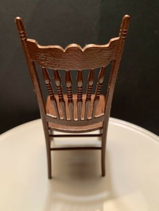 Dollhouse Miniature Chair Made From Chrysnbon Kit.  Plastic But Realistic 3