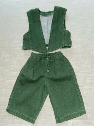 Annette Himstedt Melvin Outfit For 30 " Boy Doll Green Vest & Pants