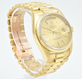 Rolex President Day - Date 18038 in 18k Yellow Gold Circa 1981 - 36mm 3