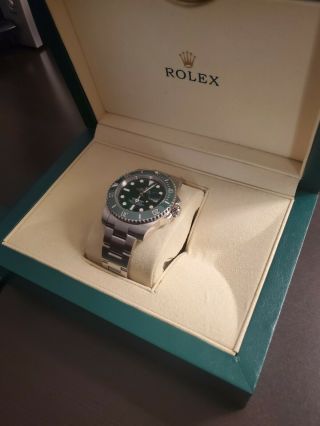 Rolex Submariner Steel Green Ceramic Watch HULK 116610LV 2