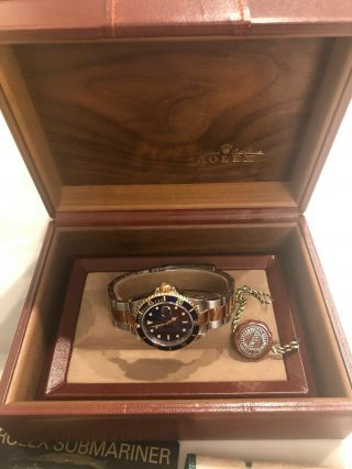 Rolex Submariner Blue Dial Stainless Steel and 18K Yellow Gold Bracelet 2