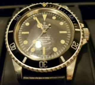 1966 Tudor Oyster - Prince Submariner 7928 Rose Black Dial.  Rolex Case Watch