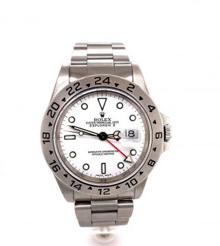 Rolex Explorer Ii 16570 White Dial Stainless Steel Watch