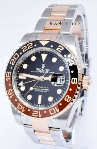 Rolex GMT - Master II Root Beer Ceramic 18k Gold Steel Box/Papers 126711CHNR 2