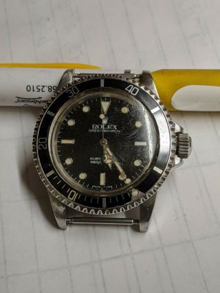 Rolex Submariner Case 5513 No Bracelet Watch Is Running With Cal 1520 Movement