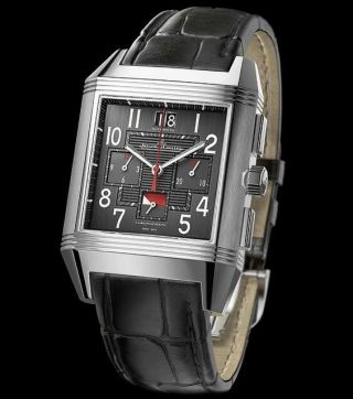 Jaeger Le - Coultre Reverso Squadra In Titanium Chronograph Large.  Limited Edition