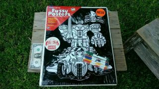 Vintage Mighty Morphin Power Rangers Fuzzy Poster By Creative Coloring Nos