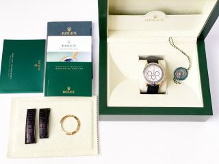 AUTHENTIC Rolex Daytona 16518 18K Zenith Gold White Dial Chronograph Watch 40mm 2