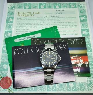1983 Rolex Submariner Date 16800 Matte Dial 8.  3 Million S/n Complete Full Set