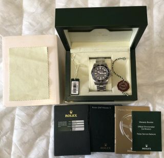 Rolex Gmt - Master Ii 116710ln Steel Ceramic Black 40mm Watch Box Papers Receipt