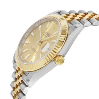 Rolex Datejust 41 Steel 18K Yellow Gold Champagne Index Dial Mens Watch 126333 3