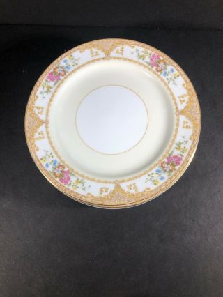 Vintage Noritake Porcelain China 7 5/8 " Salad Plates - Set Of 6