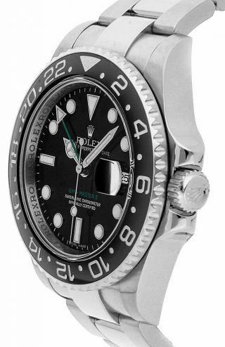 Rolex GMT - Master II Black Dial 40mm Automatic Men ' s Watch 116710LN 2