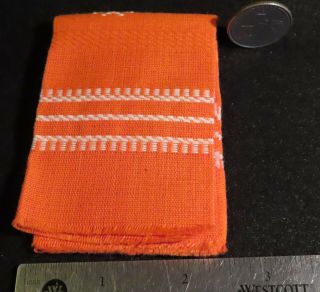 Orange Guatemalan Blanket Bedspread Tablecloth Estate - OK 1:12 Mini 9331 2