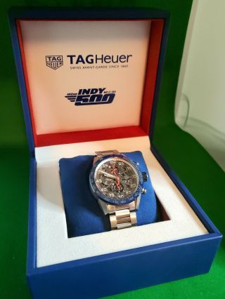 Tag Heuer CAR201G.  BA0766 INDY 500 Collectors Watch.  Comps are $9,  500, 2