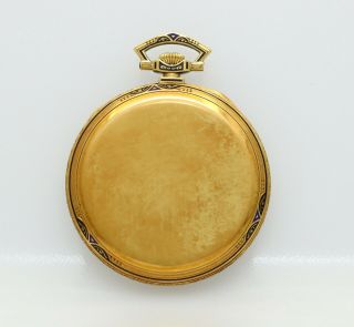 RARE Patek Philippe Enameled 18K Gold Case 45mm Antique OF Pocket Watch 2