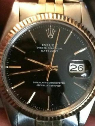 Rolex 16030 Black Matte Dial All Hands With Great Patina