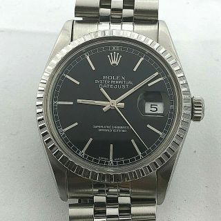 Rolex Datejust Ref 16014 Automatic Quick Set Date Circa 1985