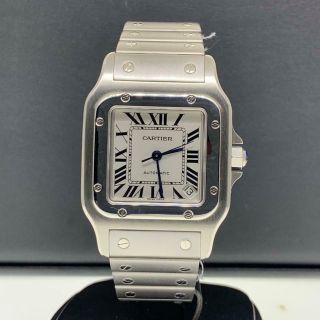 Cartier Santos Galbee 32mm Stainless Steel Silver Roman Dial Automatic Date