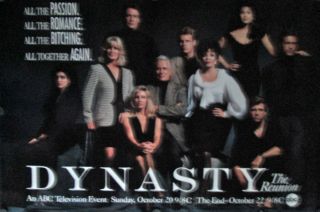Dynasty: The Reunion Abc Tv Event 1991 Poster Forsythe/collins/evans