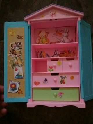 Barbie Toy Chest Closet 2002 & Pet Cat Dog House Mattel House Furniture Toys
