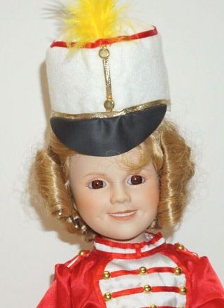 Shirley Temple 14 " Porcelain Doll Poor Little Rich Girl Uniform Danbury