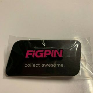 Figpin Enamel Pin Exclusive Pink On Black Logo Pin 1 Of 250 First Edition