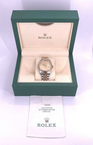 Rolex Datejust 16233 Watch With 18k Yellow Gold,  Stainless Steel Bracelet