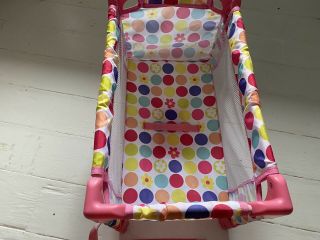 Collapsible baby doll crib 3