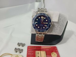Omega Seamaster Diver Co - Axial 8800 42mm 300m Blue Wave Dial 210.  30.  42.  20.  030.  01