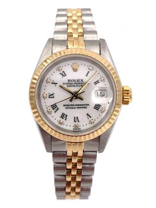 Rolex Ladies 26mm Datejust Two - Tone 18kt Yellow Gold/stainless Steel – 69173