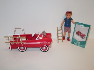 Hallmark 1962 Murray Deluxe Fire Truck Pedal Car Fits Tutti,  Todd & Chis 3