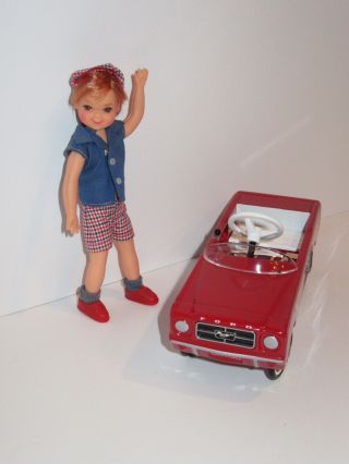Hallmark Red 1964 1/2 Ford Mustang Pedal Car Fits Tutti Todd Chris And Friends 2