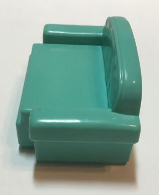 2001 Mattel Barbie Furniture Accessory Pull Out Turquoise Chase Lounge Chair 3