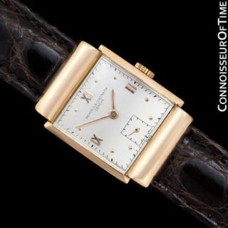 1936 Vacheron & Constantin Vintage Mens Art Deco 18k Rose Gold Watch -