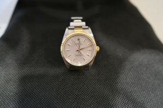 Rolex Steel 18k Yellow Gold Champagne Index Dial Mens Watch