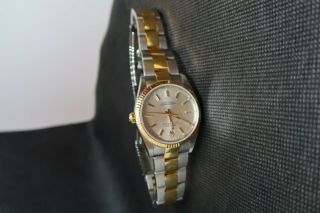 Rolex Steel 18K Yellow Gold Champagne Index Dial Mens Watch 2