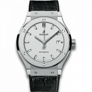 Hublot Classic Fusion Titanium Silver 45 Mm Automatic Watch 511.  Nx.  2611.  Rx